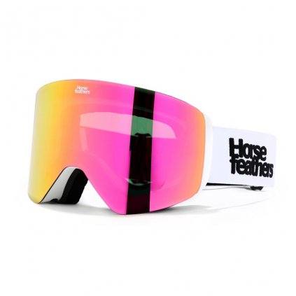 Horsefeathers snowboardové brýle Colt white/mirror pink 22/23  + doručení do 24 hod.