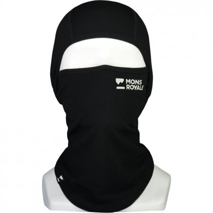 Mons Royale merino kukla Santa Rosa flex 200 balaclava black  + doručení do 24 hod.