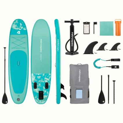 retrospec weekender 10 plus inflatable paddle board 9y
