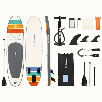 retrospec weekender 10 plus inflatable paddle board sa