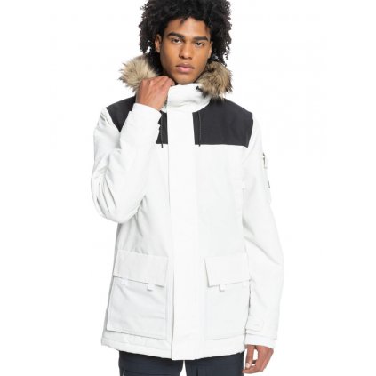 Quiksilver pánská zimní bunda parka Ferris white  + doručení do 24 hod.