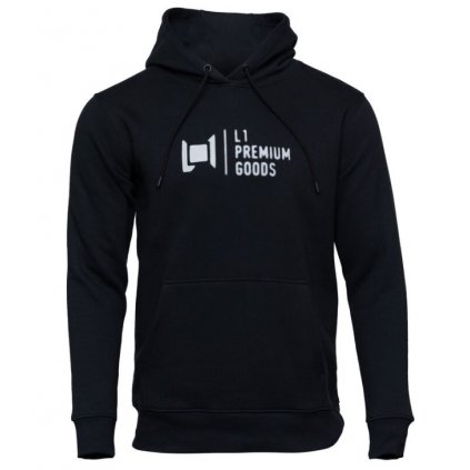 L1 premium goods logo hoodie black back