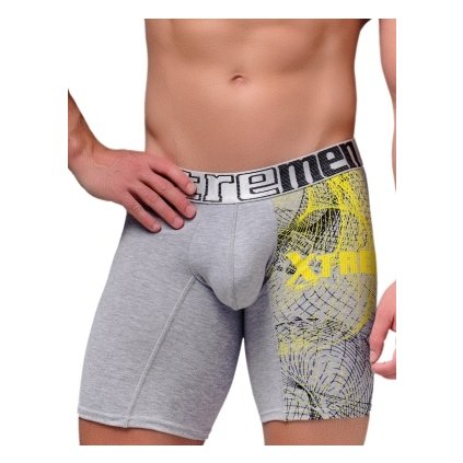 Pánské boxerky Xtremen Sports Boxer Print Gray