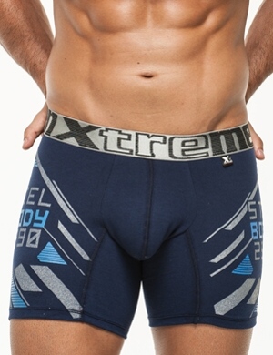 Xtremen boxerky Printed Large Boxer 01 Dark Blue Velikost: M + doručení do 24 hod.