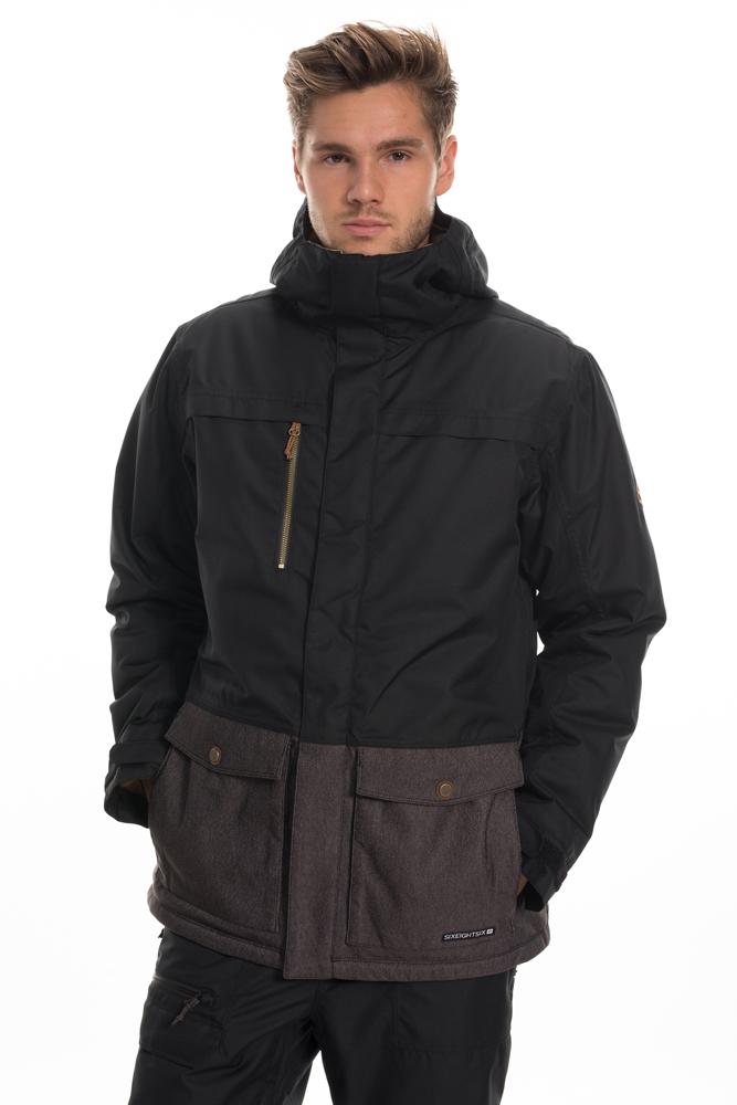 686 pánská zimní bunda Anthem Insulated Jacket Black Clrblk Velikost: XL + doprava zdarma