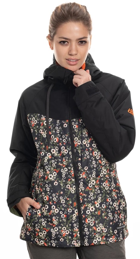 686 dámská zimní bunda Athena Jacket Black Speckle Colorblock Velikost: S + doprava zdarma