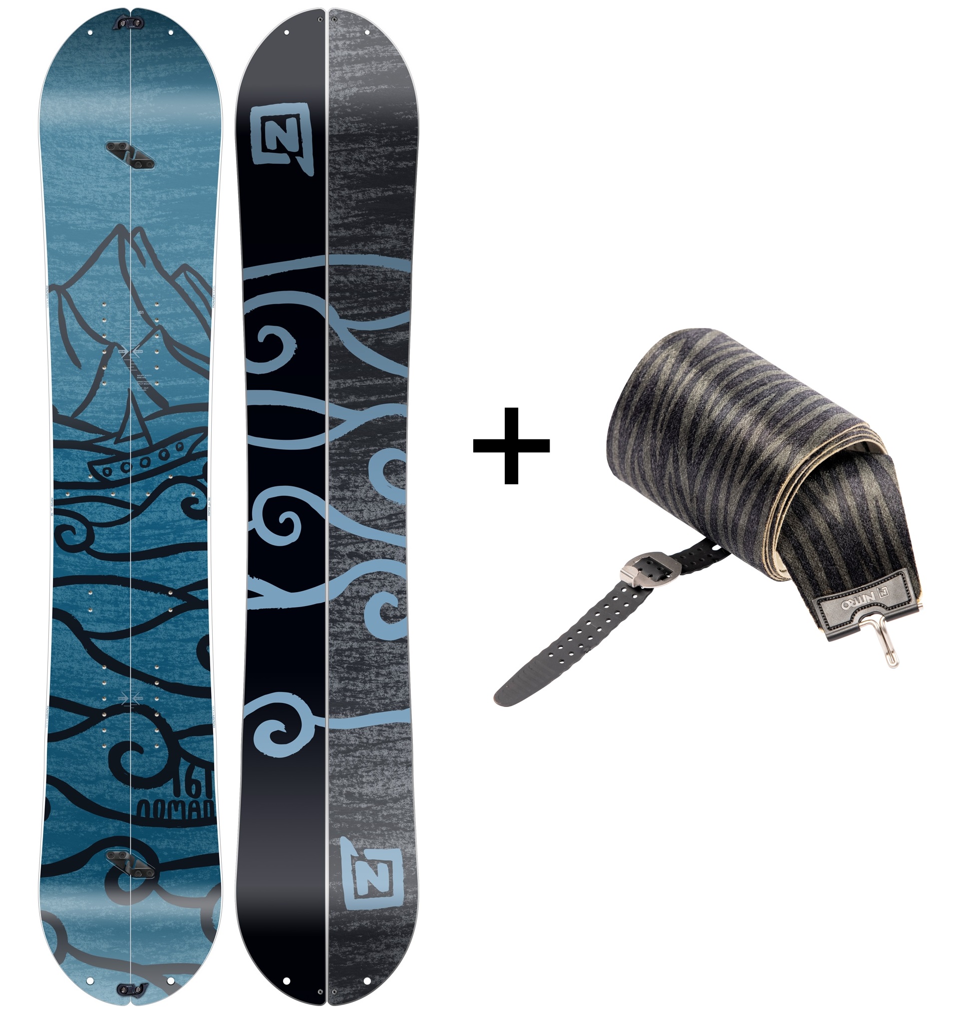 Splitboard komplet Nitro Nomad + pásy Nitro Peak by Khola 22/23 Velikost: 156 + doprava zdarma