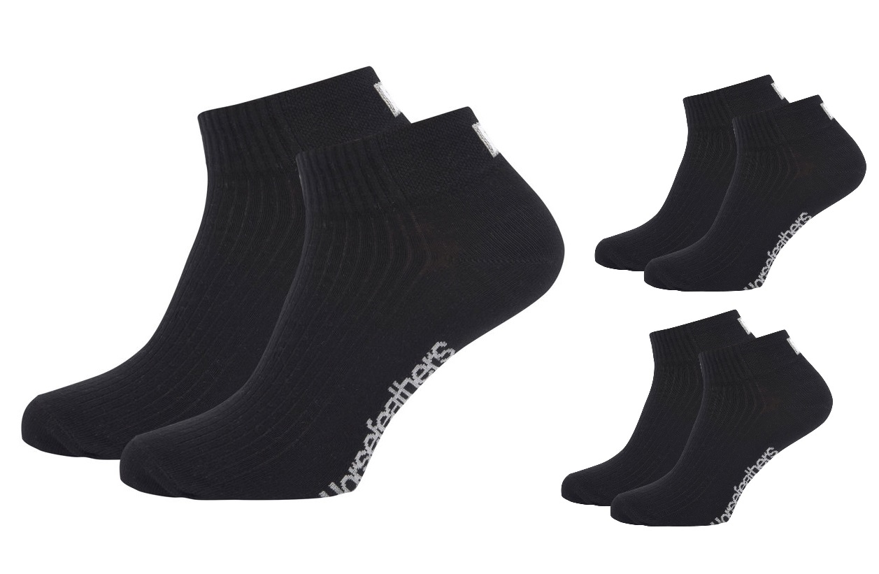 Horsefeathers ponožky Run 3Pack black Velikost: 5-7 + doručení do 24 hod.