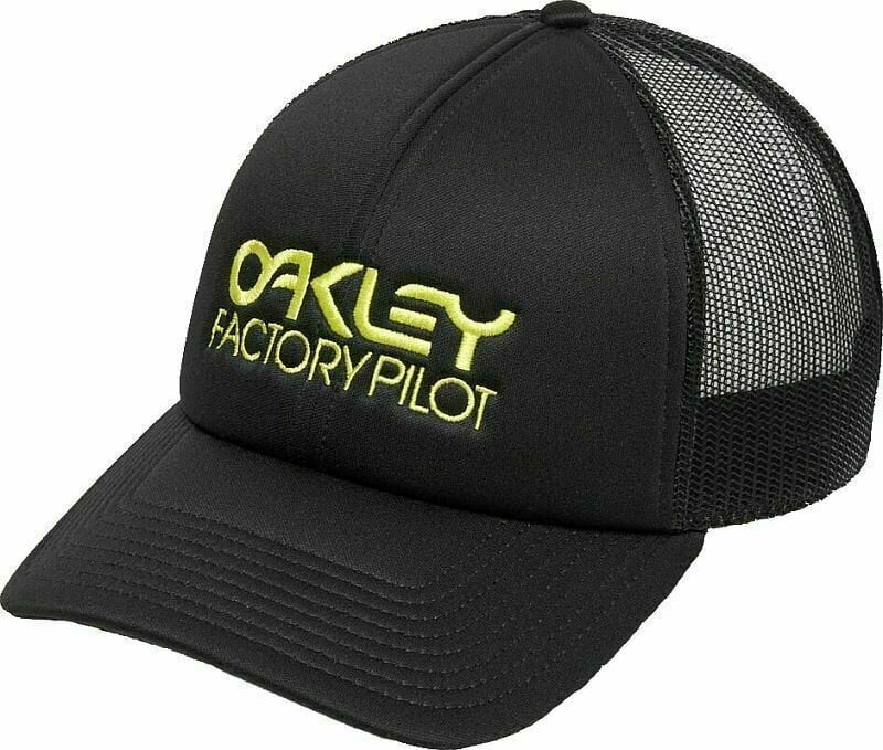 Oakley kšiltovka Factory Pilot Trucker Hat Black/Sulphur + doručení do 24 hod.