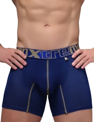 Xtremen boxerky Sports Boxer Perforated Mesh Dark Blue Velikost: M + doručení do 24 hod.