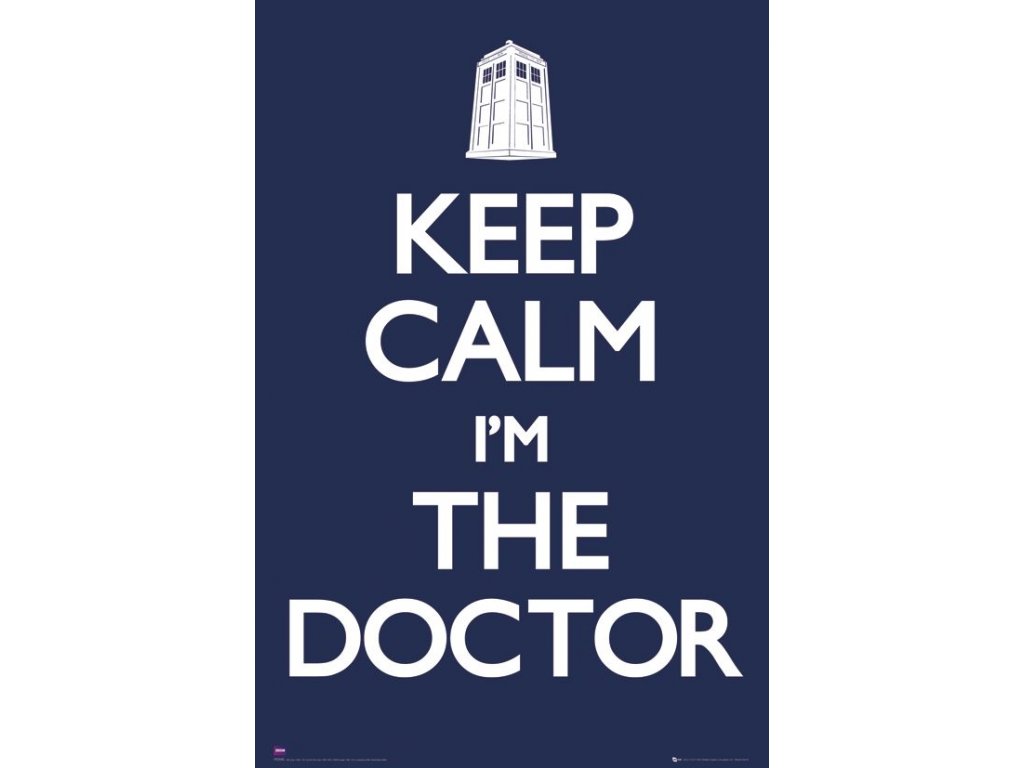 Plakát Doctor Who Keep Calm