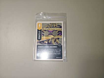 Unmatched Adventures Teenage Mutant Ninja Turtles Kickstarter Foil Promo Card Pack ENG