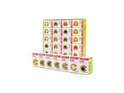 Obinadlo elast. CoPoly 7,5cm x 4,5m MIX 20ks BOX
