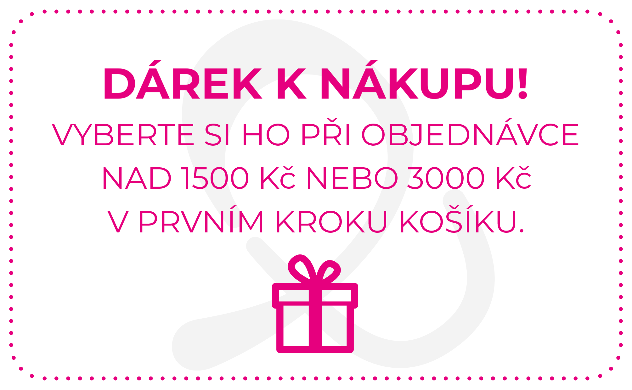 dárek k nákupu