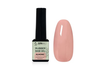 UV/LED gel Rubber base - Almond (Objem 11 ml)