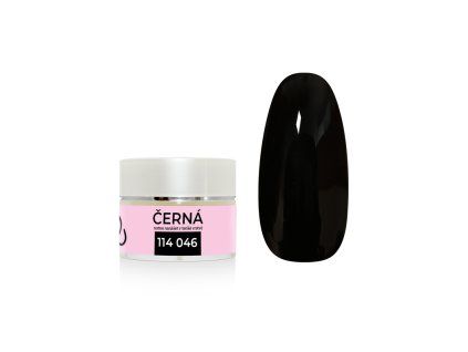 UV/LED gel barevný - Černá 5g