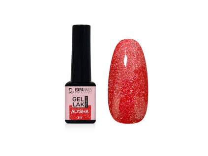 UV/LED Gel lak Alysha třpyt - 5 ml