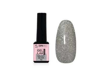 EXPA nails UV/LED Gel lak Galaxy Silver třpyt 5 ml