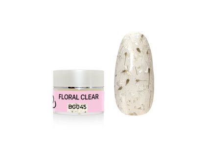 BG045 UVLED gel barevný Floral Clear