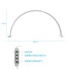 Stolní LED Lampa Moon Light 48W - Bílá (Oblouková)