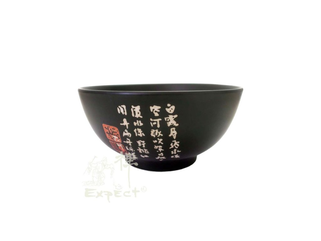 miska porcelánová China Black znaky 17,5cm