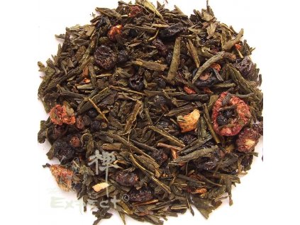 Aromatizovaný čaj Sencha Ovocná zahrada