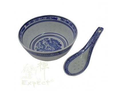 miska China porcelán Rice grain and spoon 11,5cm