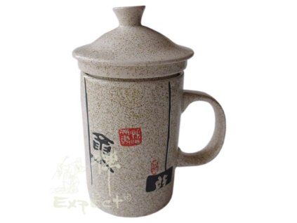 Bylináček porcelánový kaligrafie