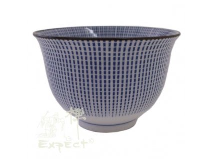 miska Japan porcelán Tokusa Sendan modré pruhy 9cm