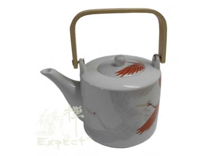 konvice porcelánová China style Crane 1L