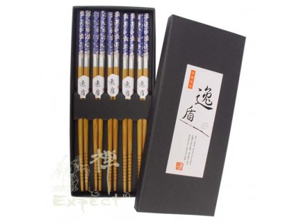 jídelní hůlky Japan Flower set 5 párů /22,5cm