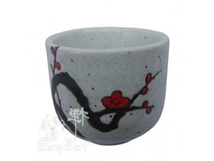kalíšek saké China porcelán Plum Blossom 5x4,4cm