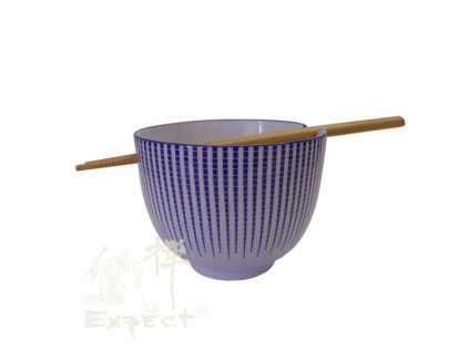 miska porcelán japan style Soba Tokusa blue 12cm