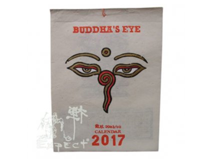kalendář Buddha Eyes tříbarevný