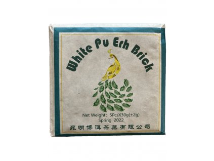 white pu erh brick