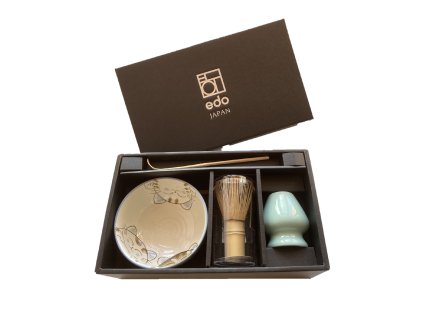 matcha set cats blue