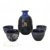 souprava Sake japan blue grey/
5ks/ karafa_kalíšky