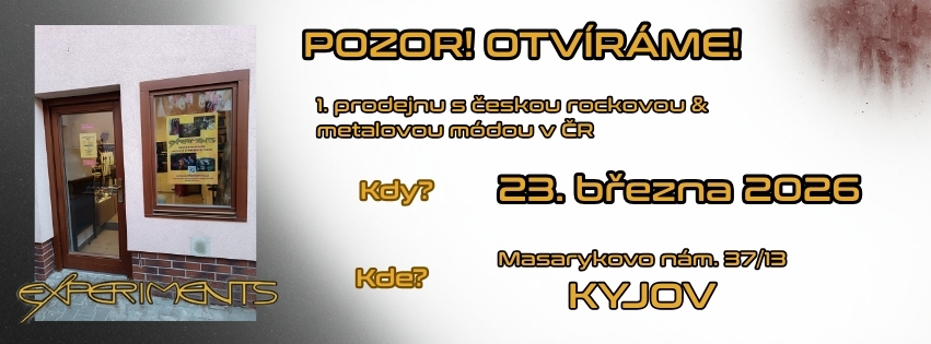 Nová verze banner Experiments - česká rocková a metalová móda 10/25