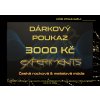 Dárkový poukaz v hodnotě 3000 Kč