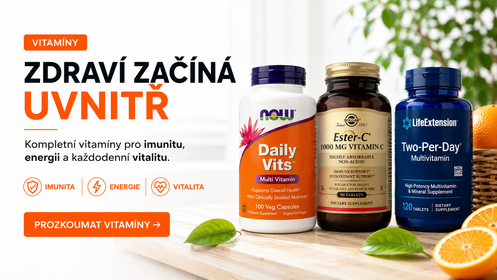 VÍCE ENERGIE. SILNĚJŠÍ IMUNITA.