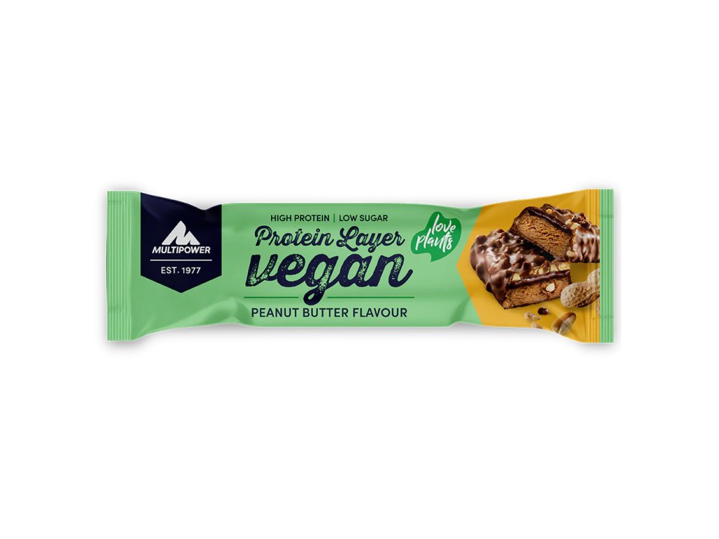 Multipower Vegan Protein Layer 55 g (Příchuť arašídové máslo)