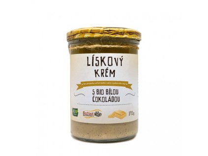 Lískový krém s bílou čokoládou 390g