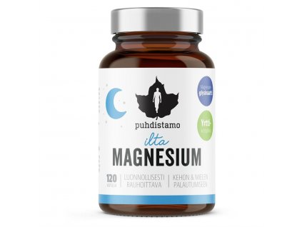 1 Night Magnesium Puhdistamo 120 kapsli