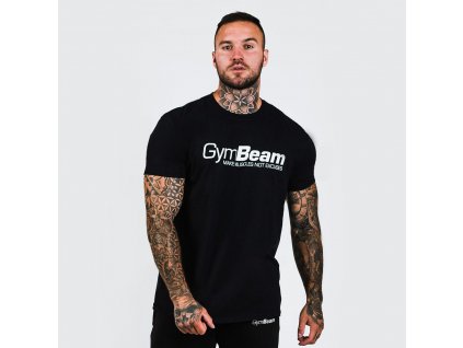 t shirt make muscles black gymbeam1