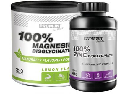 prom in 100 magnesium bisglycinate 390 g 100 zinek bisglycinate 120 tablet zdarma original