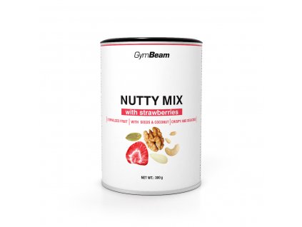 nutty mix with strawberries 300 g gymbeam