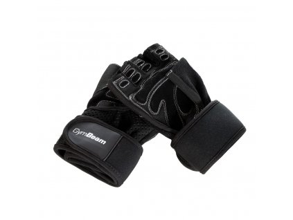 fitness gloves wrap black gymbeam 3
