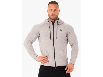 athletic zip up hoodie jacket grey marl clothing ryderwear 792312 1000x1000