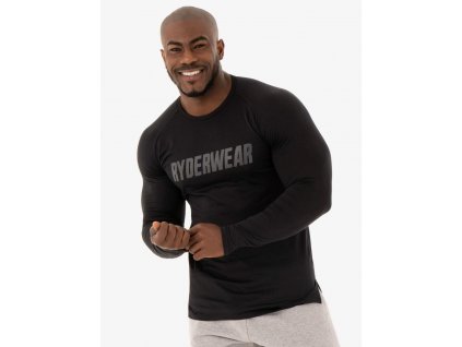 long sleeve t shirt flex black ryderwear 1