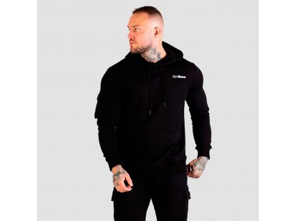 mens trn hoodie black gymbeam 7